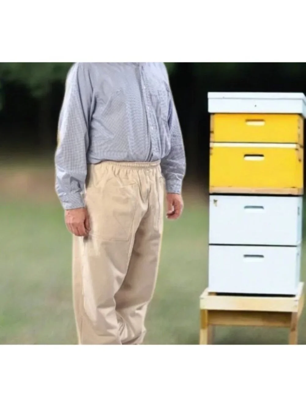Forest Beekeeping Mens 2XL Canvas Pants Heavy Duty Sting Resistant Beekeeper